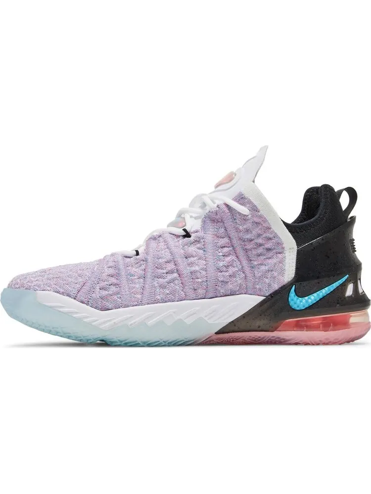 Кроссовки Nike LeBron 18 GS 'Graffiti' — изображение 3 из 8, фиолетовый