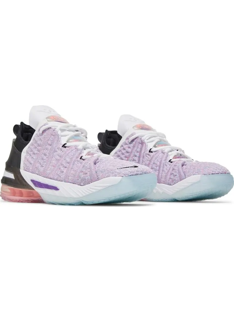 Кроссовки Nike LeBron 18 GS 'Graffiti' — изображение 8 из 8, фиолетовый