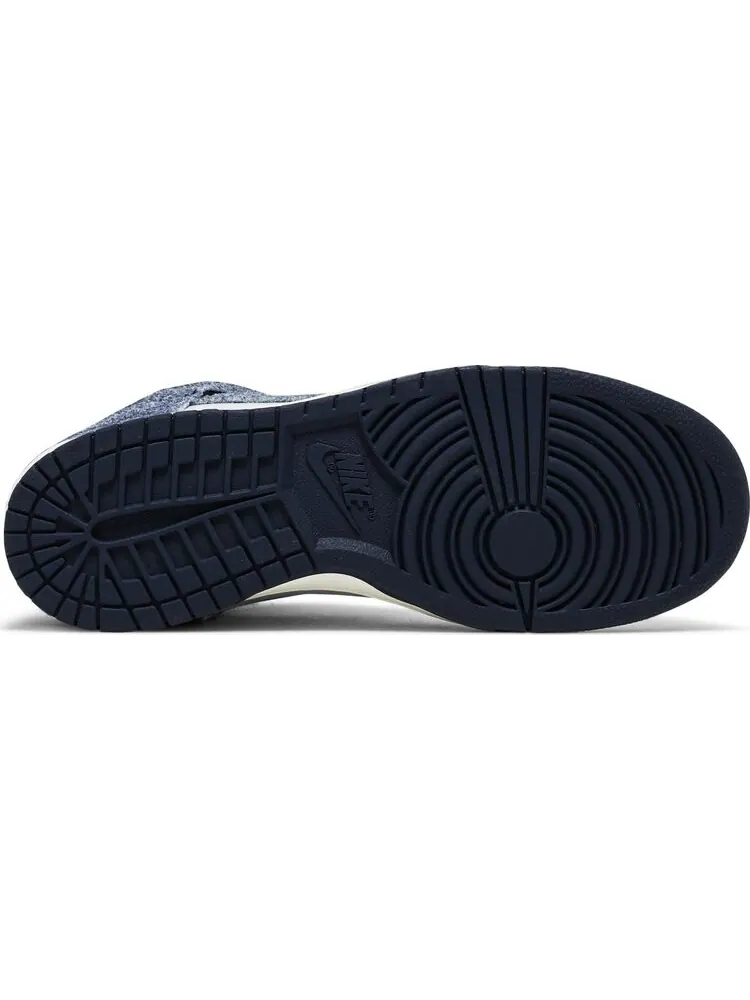 Кроссовки Nike Notre x Dunk High 'Midnight Navy' — изображение 4 из 8, синий