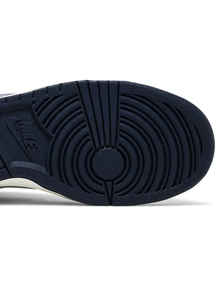 Кроссовки Nike Notre x Dunk High 'Midnight Navy' — изображение 5 из 8, синий