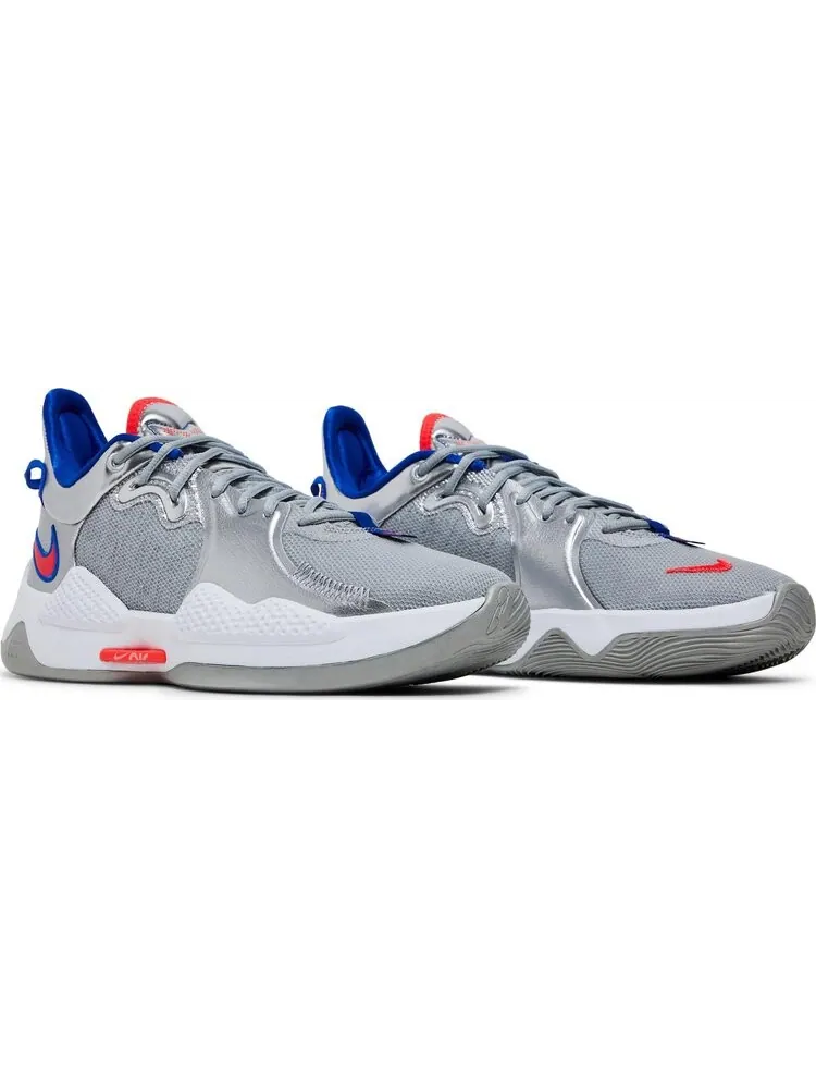 Кроссовки Nike PG 5 'Clippers' — изображение 8 из 8, серебряный