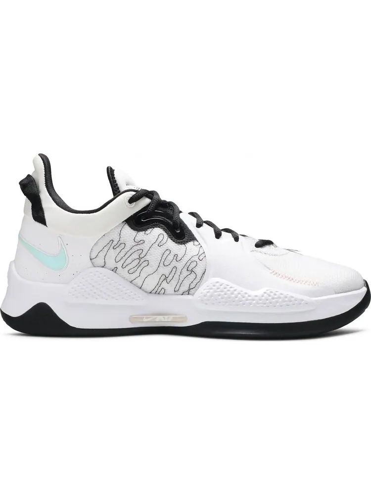 Кроссовки Nike PG 5 'White Black' — изображение 1 из 8, белый