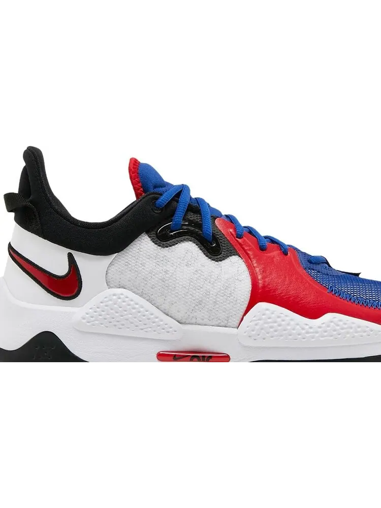 Кроссовки Nike PG 5 'White University Red' — изображение 2 из 8, белый