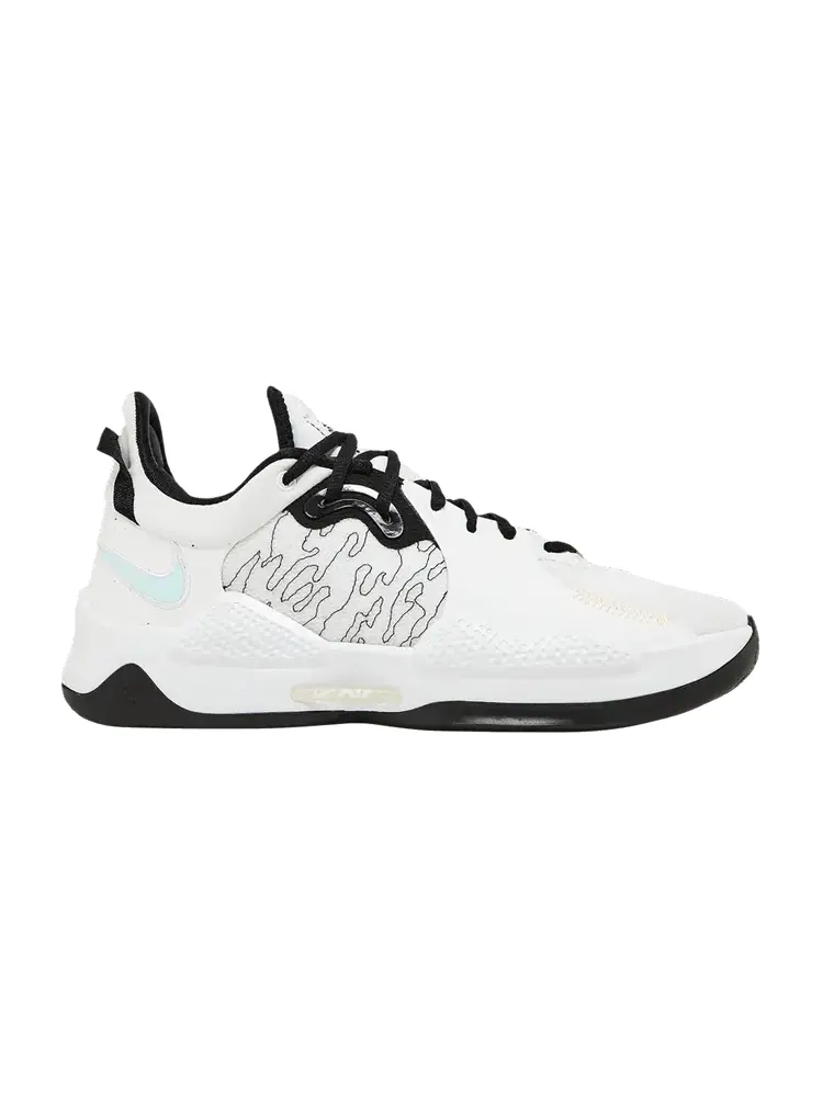 Кроссовки Nike PG 5 EP 'White Black' — изображение 1 из 9, белый/мульти-/синий