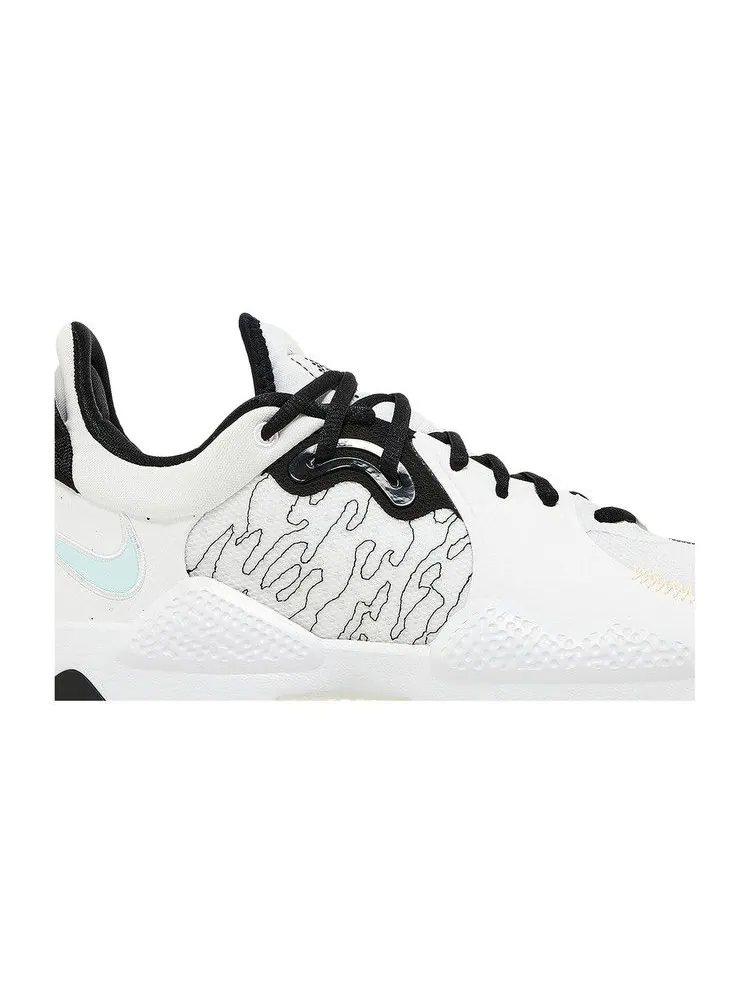Кроссовки Nike PG 5 EP 'White Black' — изображение 3 из 9, белый/мульти-/синий