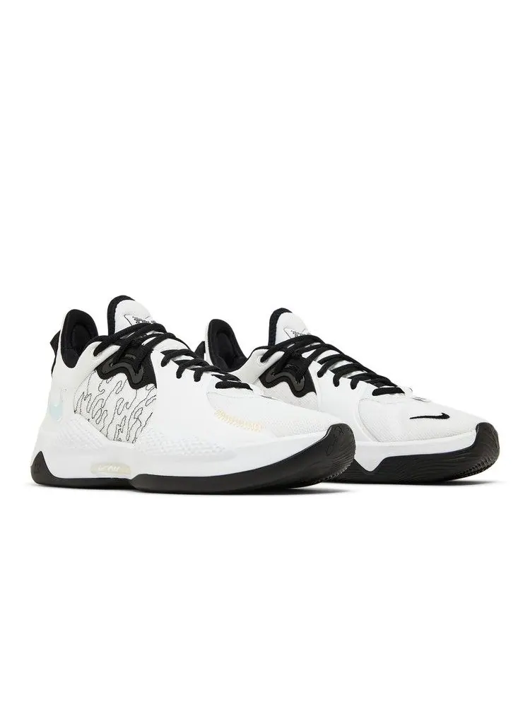 Кроссовки Nike PG 5 EP 'White Black' — изображение 9 из 9, белый/мульти-/синий