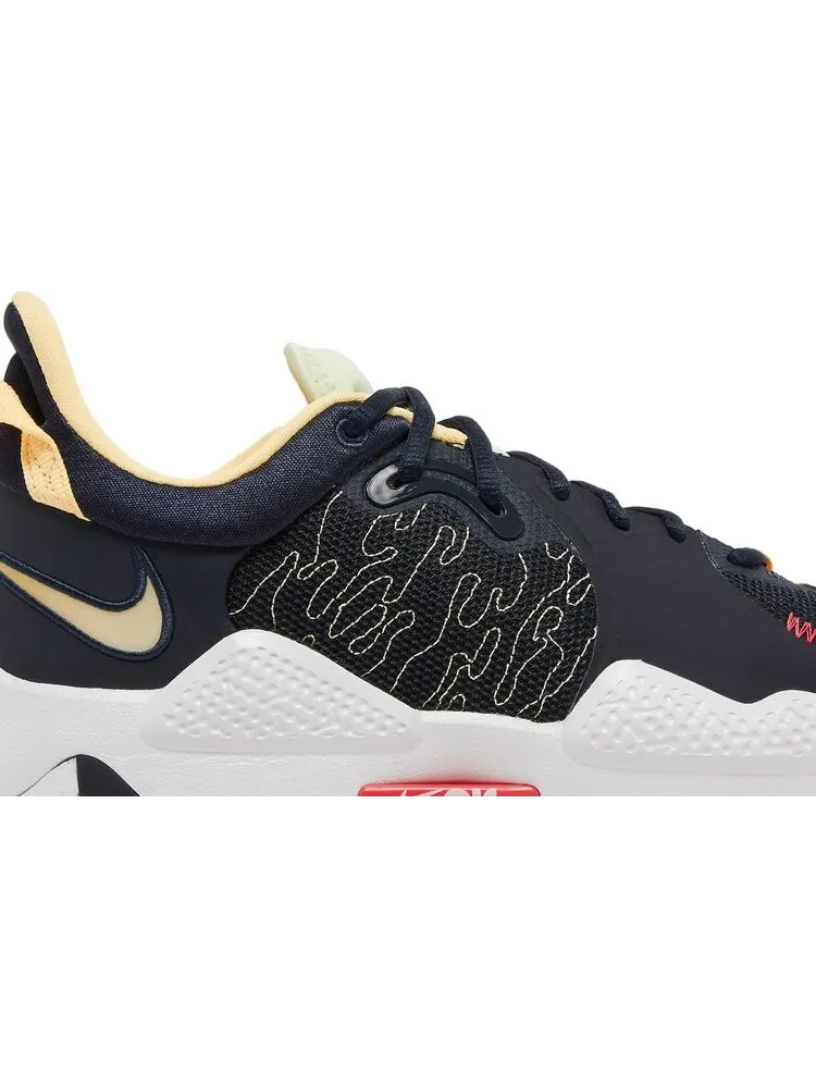Кроссовки Nike PG 5 EP 'Dark Obsidian Melon Tint' — изображение 2 из 8, синий