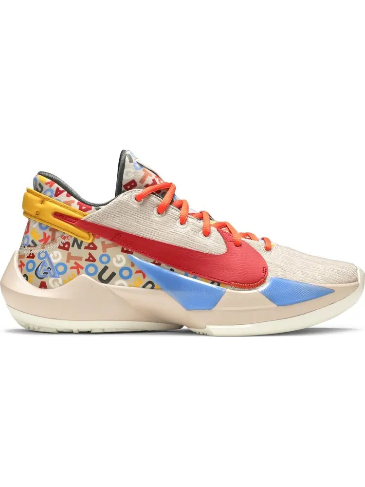 Кроссовки Nike Zoom Freak 2 'Letter Bro' — изображение 1 из 8, мульти