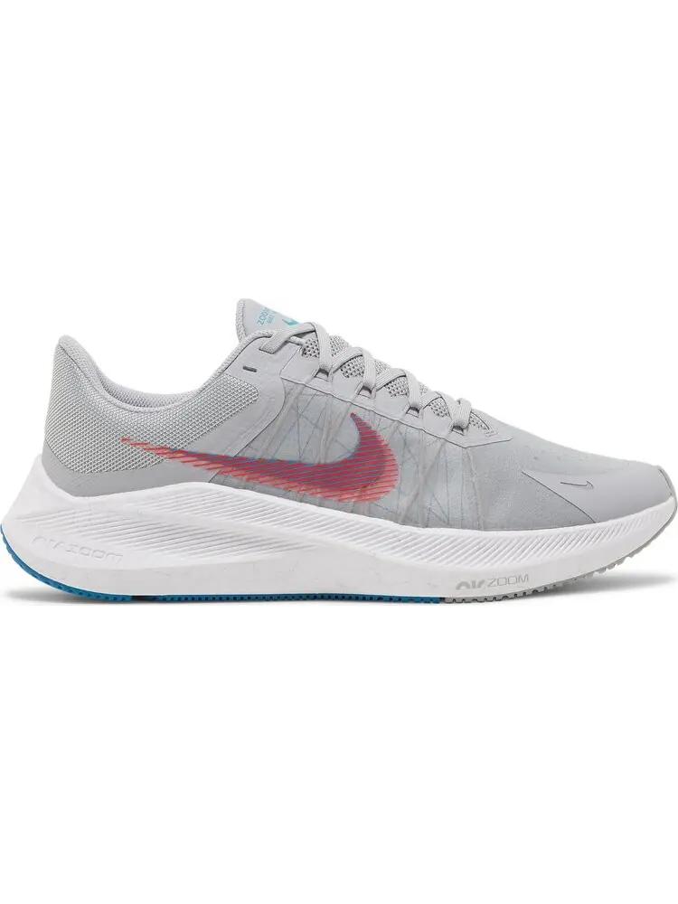 Кроссовки Nike Winflo 8 'Wolf Grey Bright Crimson' — изображение 1 из 8, серый