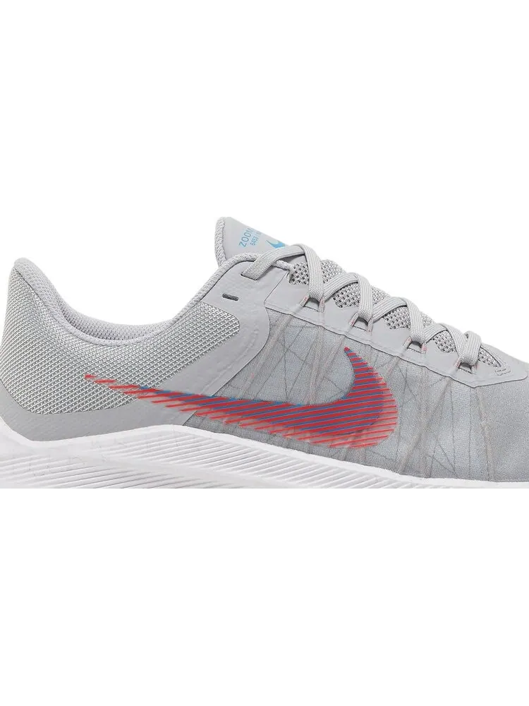 Кроссовки Nike Winflo 8 'Wolf Grey Bright Crimson' — изображение 2 из 8, серый
