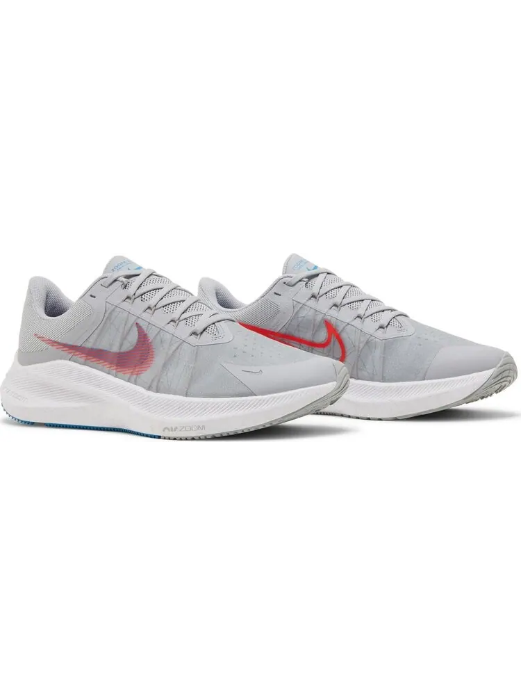 Кроссовки Nike Winflo 8 'Wolf Grey Bright Crimson' — изображение 8 из 8, серый