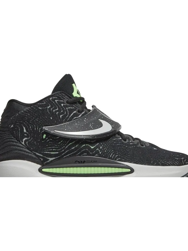 Кроссовки Nike KD 14 'Black Lime Glow' — изображение 2 из 8, черный