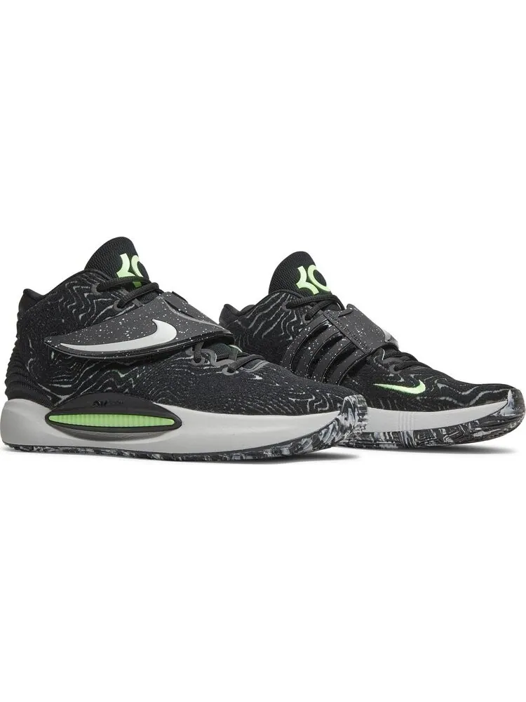 Кроссовки Nike KD 14 'Black Lime Glow' — изображение 8 из 8, черный