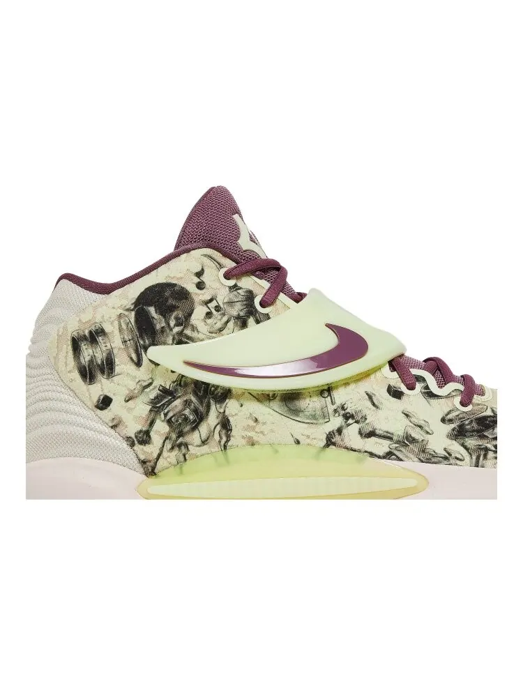 Кроссовки Nike KD 14 — изображение 2 из 4, зеленый