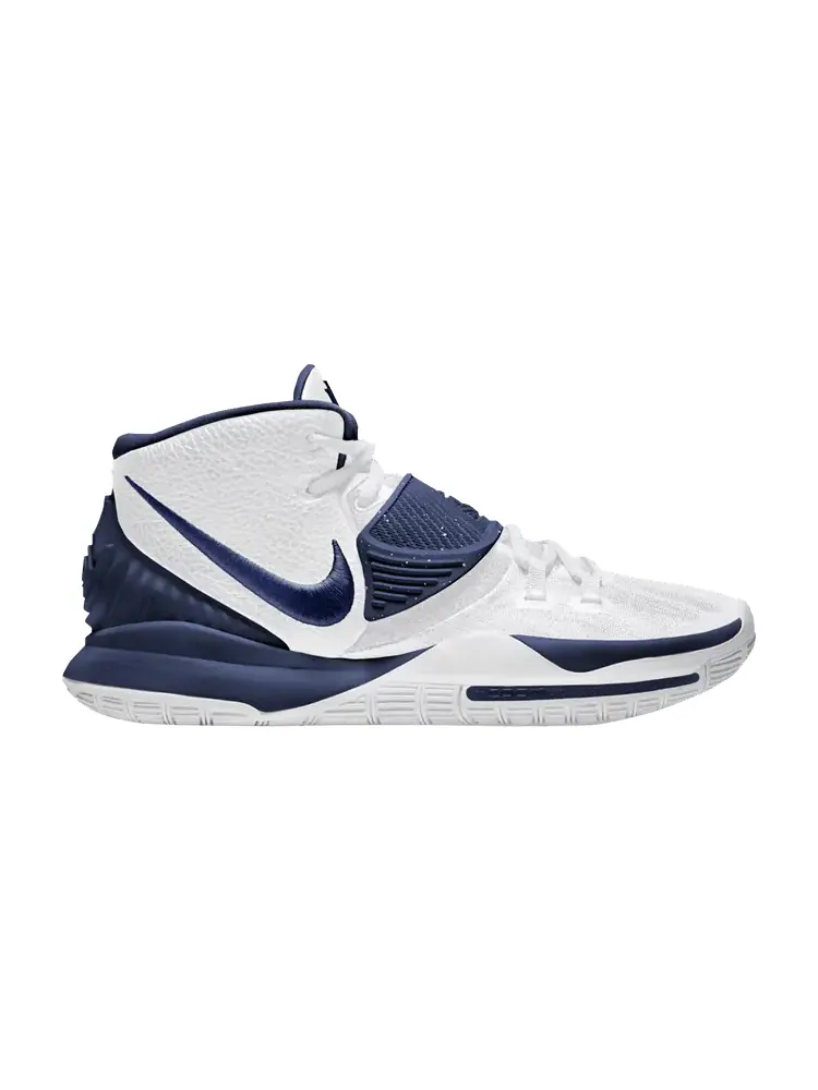 Кроссовки Nike Kyrie 6 TB 'White College Navy' — изображение 1 из 1, белый/темно-синий