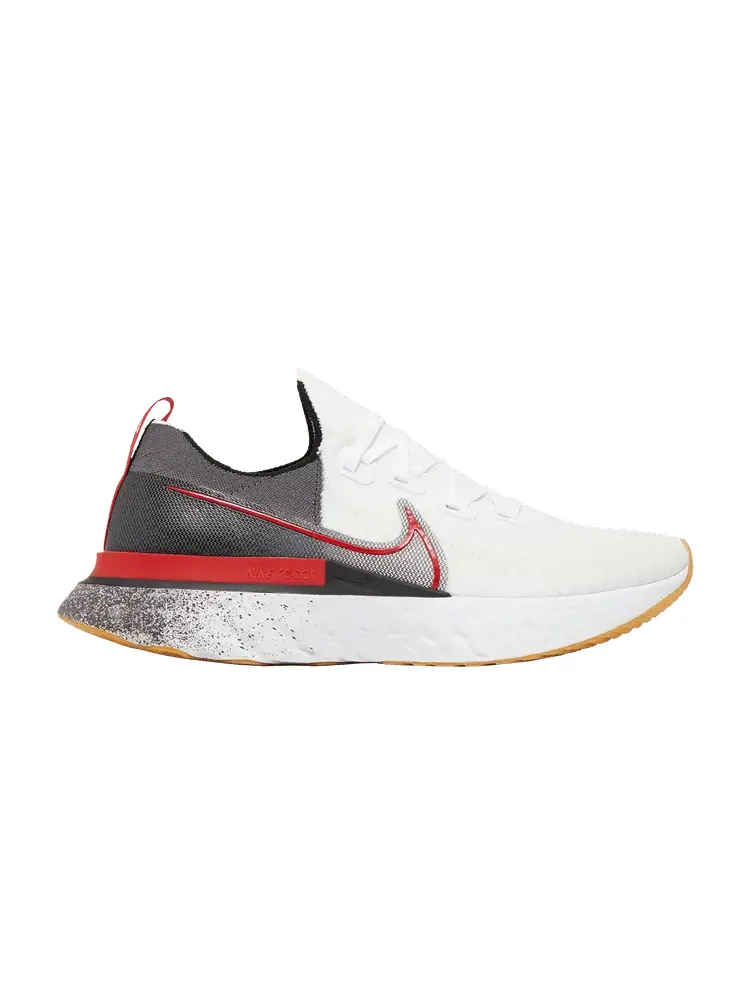 Кроссовки Nike React Infinity Run Flyknit 'White University Red' — изображение 1 из 9
