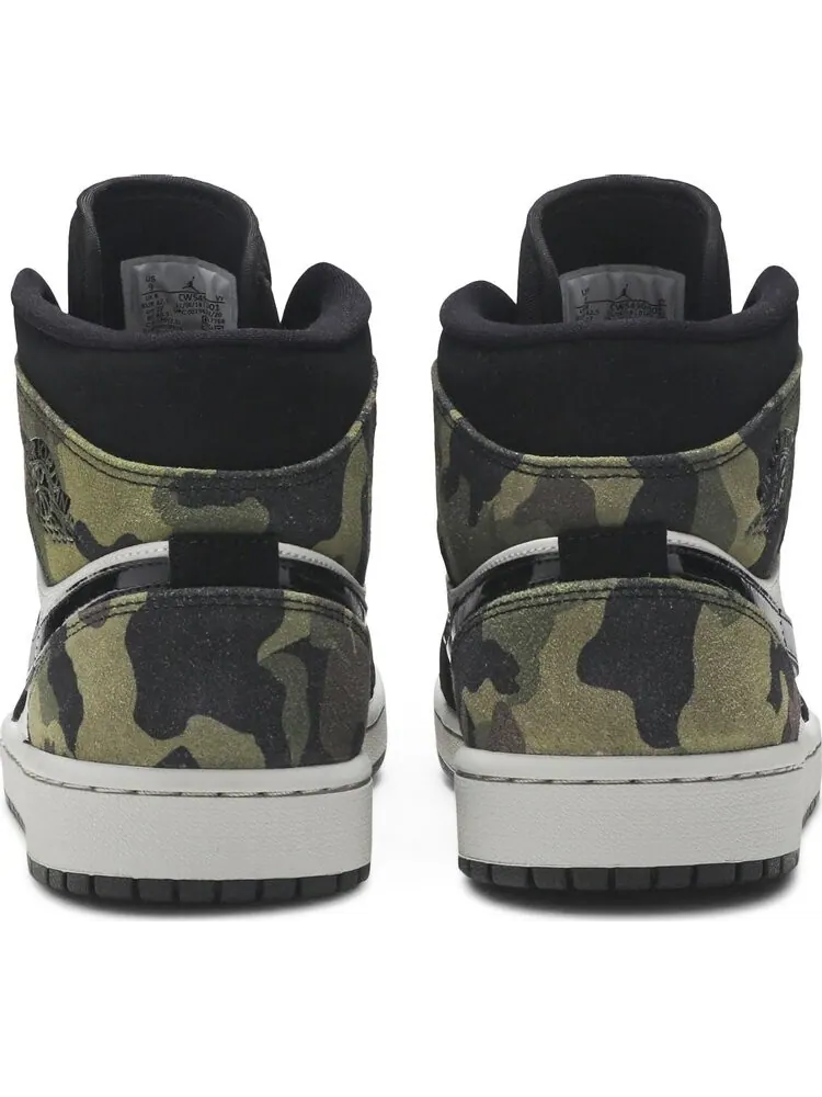 Кроссовки Air Jordan 1 Mid Camo — изображение 6 из 8, черный