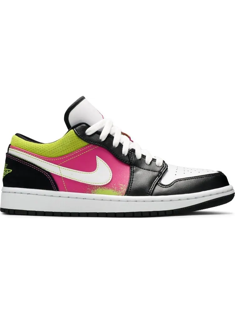 Кроссовки Air Jordan 1 Low Spray Paint — изображение 1 из 8, черный