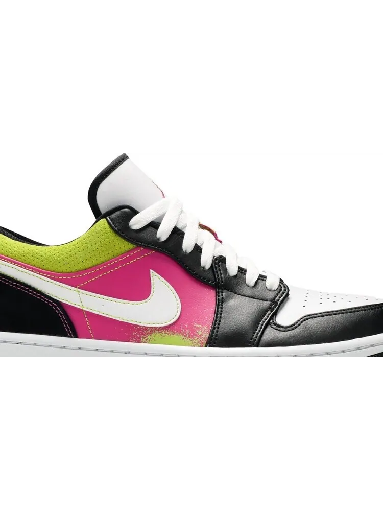 Кроссовки Air Jordan 1 Low Spray Paint — изображение 2 из 8, черный