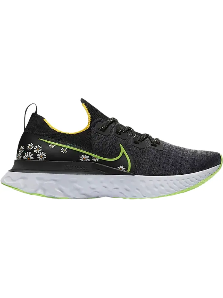 Кроссовки Nike React Infinity Run Flyknit 'Daisy' — изображение 1 из 1, черный