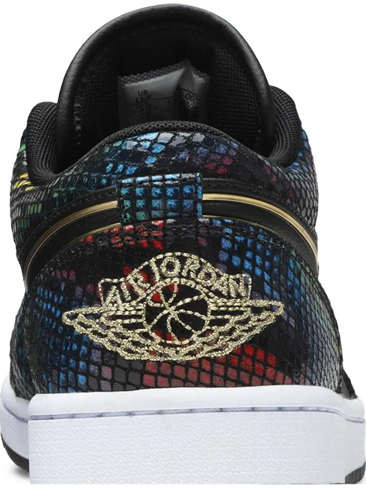 Кроссовки Wmns Air Jordan 1 Low Multi Snakeskin — изображение 7 из 8, мульти