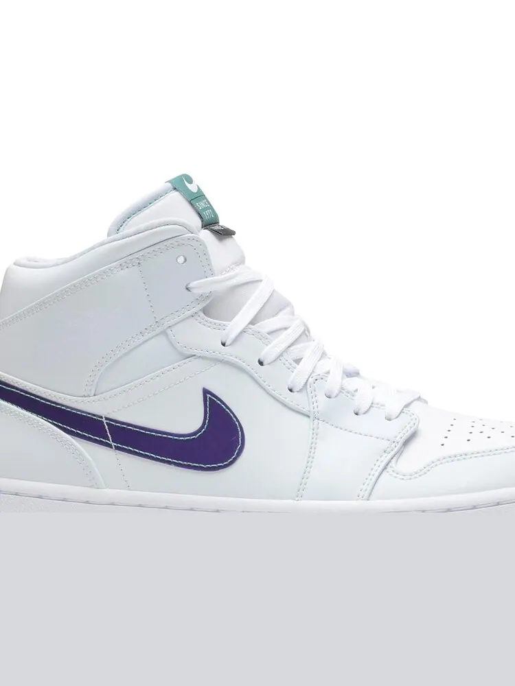 Кроссовки Luka Doncic x Air Jordan 1 Mid SE Pregame Pack - Mindfulness — изображение 2 из 8, белый