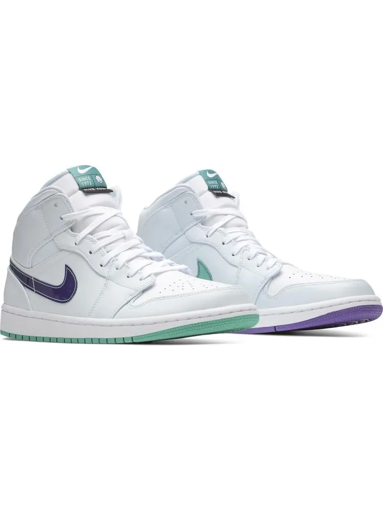 Кроссовки Luka Doncic x Air Jordan 1 Mid SE Pregame Pack - Mindfulness — изображение 8 из 8, белый