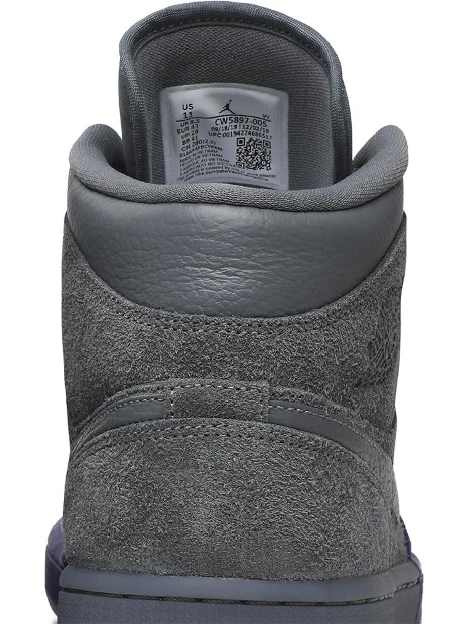 Кроссовки Sheila Rashid x Air Jordan 1 Mid UNITE — изображение 7 из 8, фиолетовый