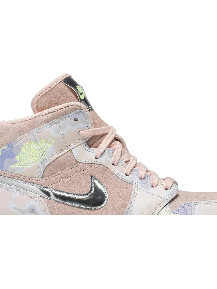 Кроссовки Wmns Air Jordan 1 Mid SE P(HER)SPECTIVE — изображение 2 из 8, фиолетовый