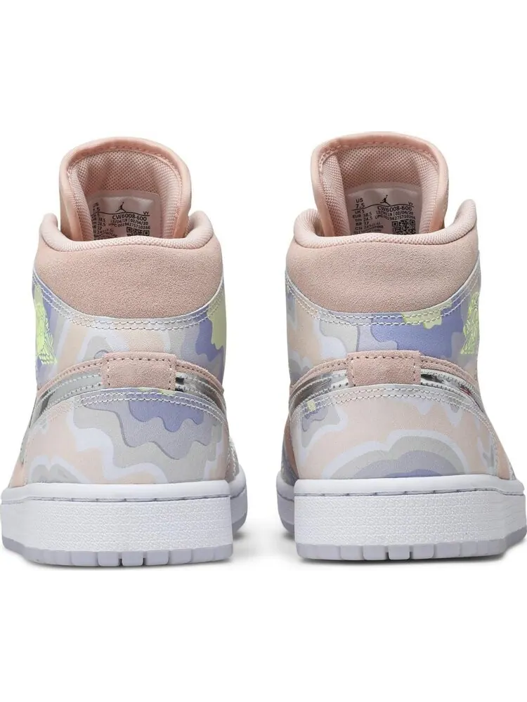 Кроссовки Wmns Air Jordan 1 Mid SE P(HER)SPECTIVE — изображение 6 из 8, фиолетовый