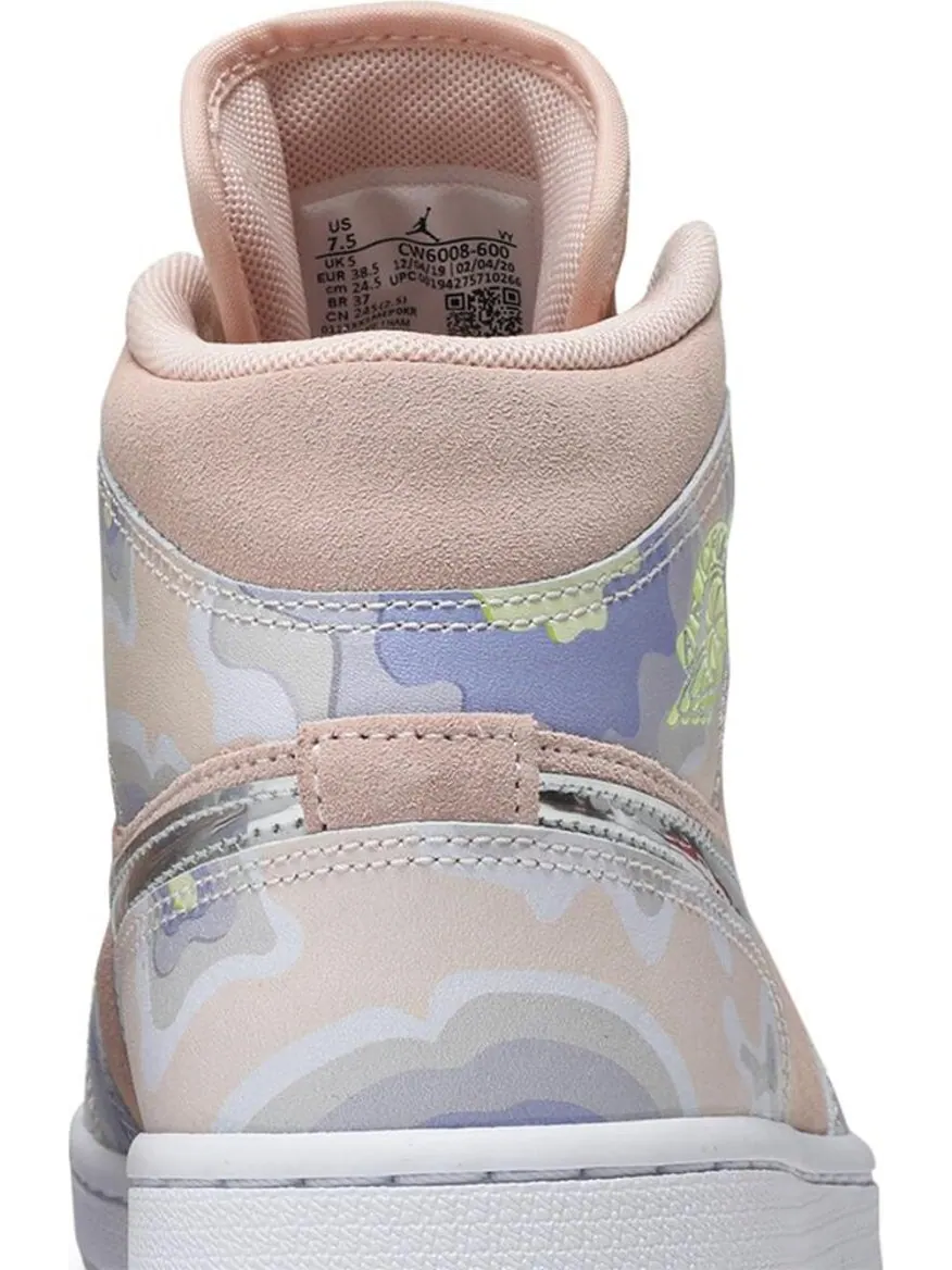 Кроссовки Wmns Air Jordan 1 Mid SE P(HER)SPECTIVE — изображение 7 из 8, фиолетовый
