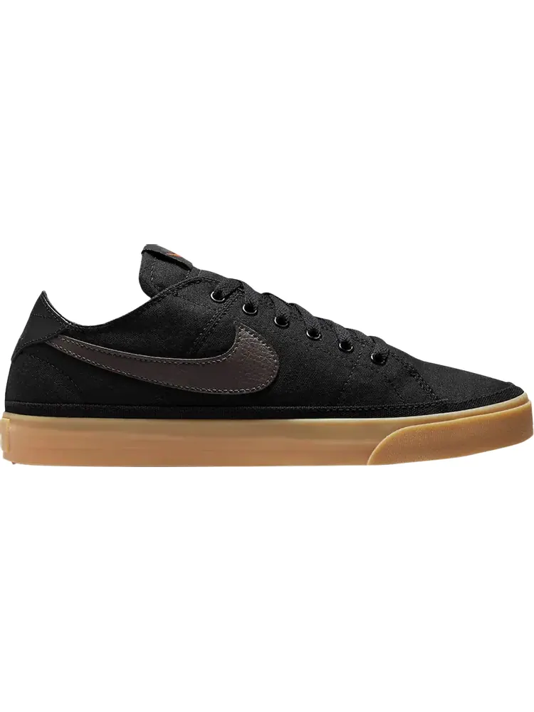 Кроссовки Nike Court Legacy Canvas 'Black Gum' — изображение 1 из 1, черный