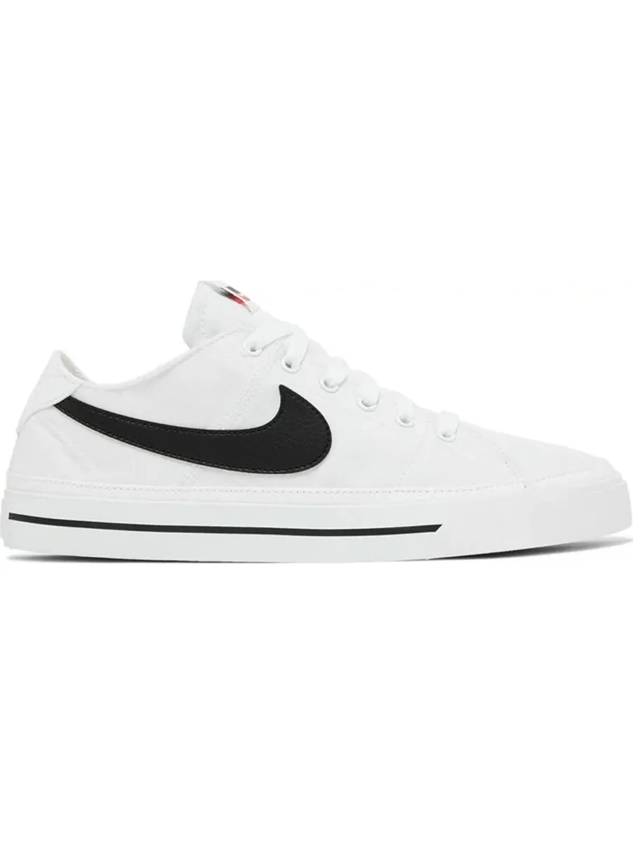 Кеды Nike Court Legacy Canvas — изображение 1 из 4, белый/черный