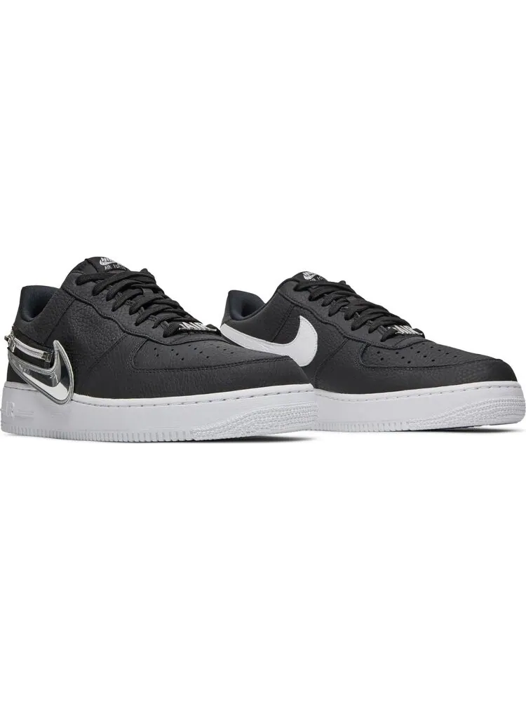 Кроссовки Nike Air Force 1 '07 Premium 'Silver Swoosh' — изображение 8 из 8, черный