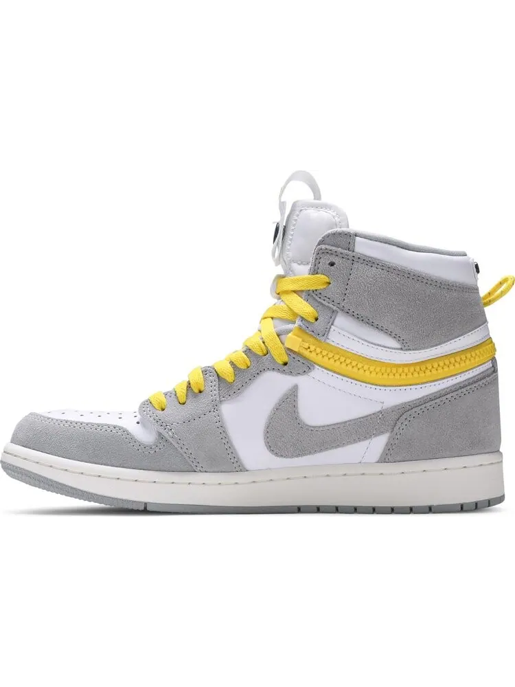 Кроссовки Air Jordan 1 High Switch Light Smoke Grey — изображение 3 из 8, зеленый