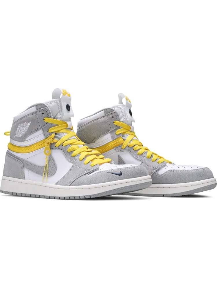 Кроссовки Air Jordan 1 High Switch Light Smoke Grey — изображение 8 из 8, зеленый