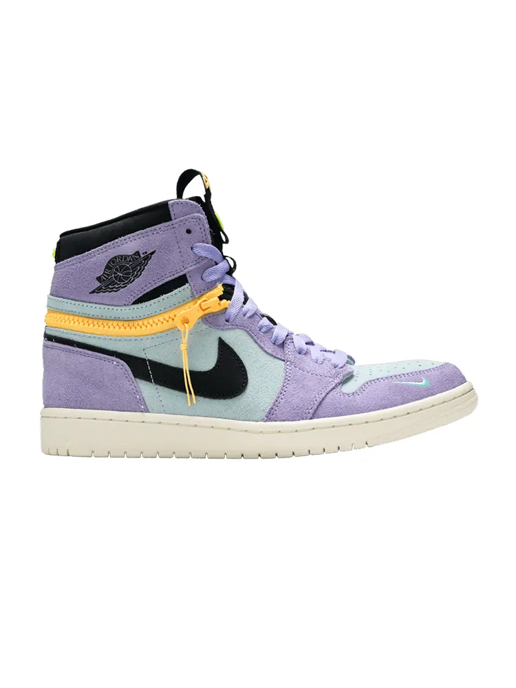 Кроссовки Air Jordan Air Jordan 1 High Switch 'Purple Pulse' — изображение 1 из 9, фиолетовый/синий//черный