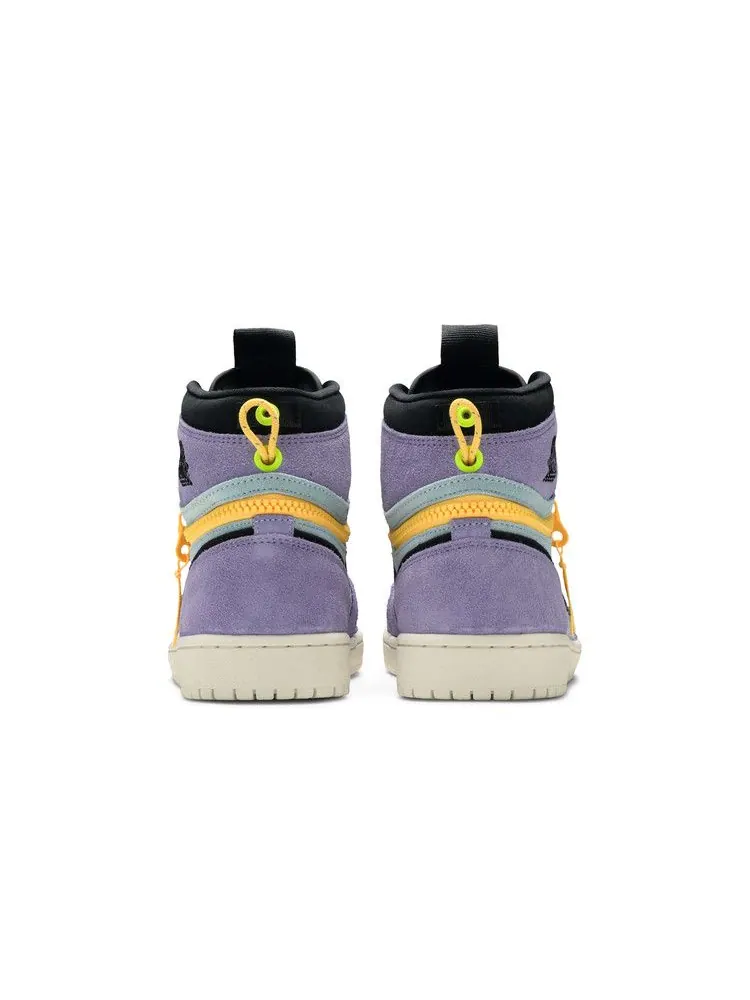 Кроссовки Air Jordan Air Jordan 1 High Switch 'Purple Pulse' — изображение 7 из 9, фиолетовый/синий//черный
