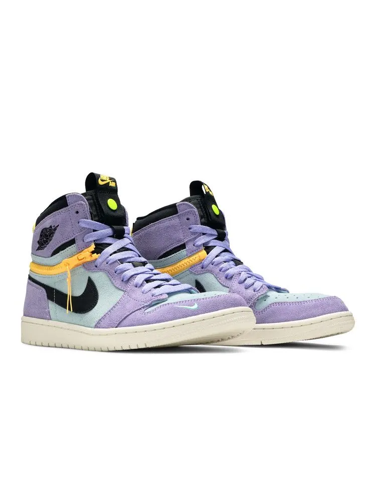 Кроссовки Air Jordan Air Jordan 1 High Switch 'Purple Pulse' — изображение 9 из 9, фиолетовый/синий//черный