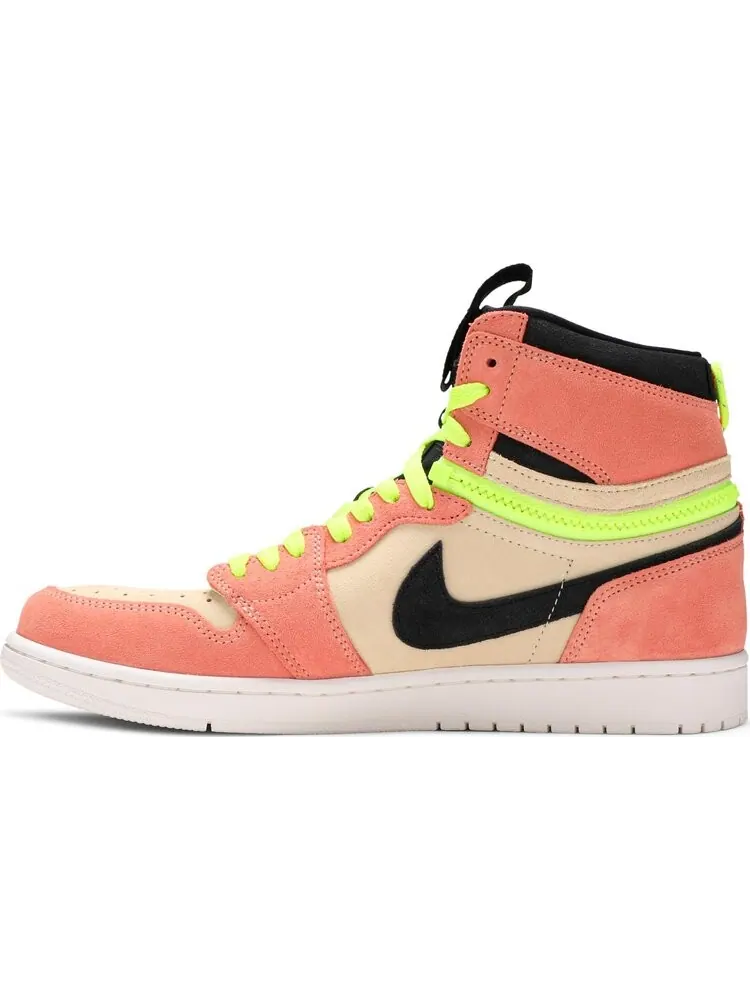 Кроссовки Air Jordan 1 High Switch Pink Volt — изображение 3 из 8, розовый