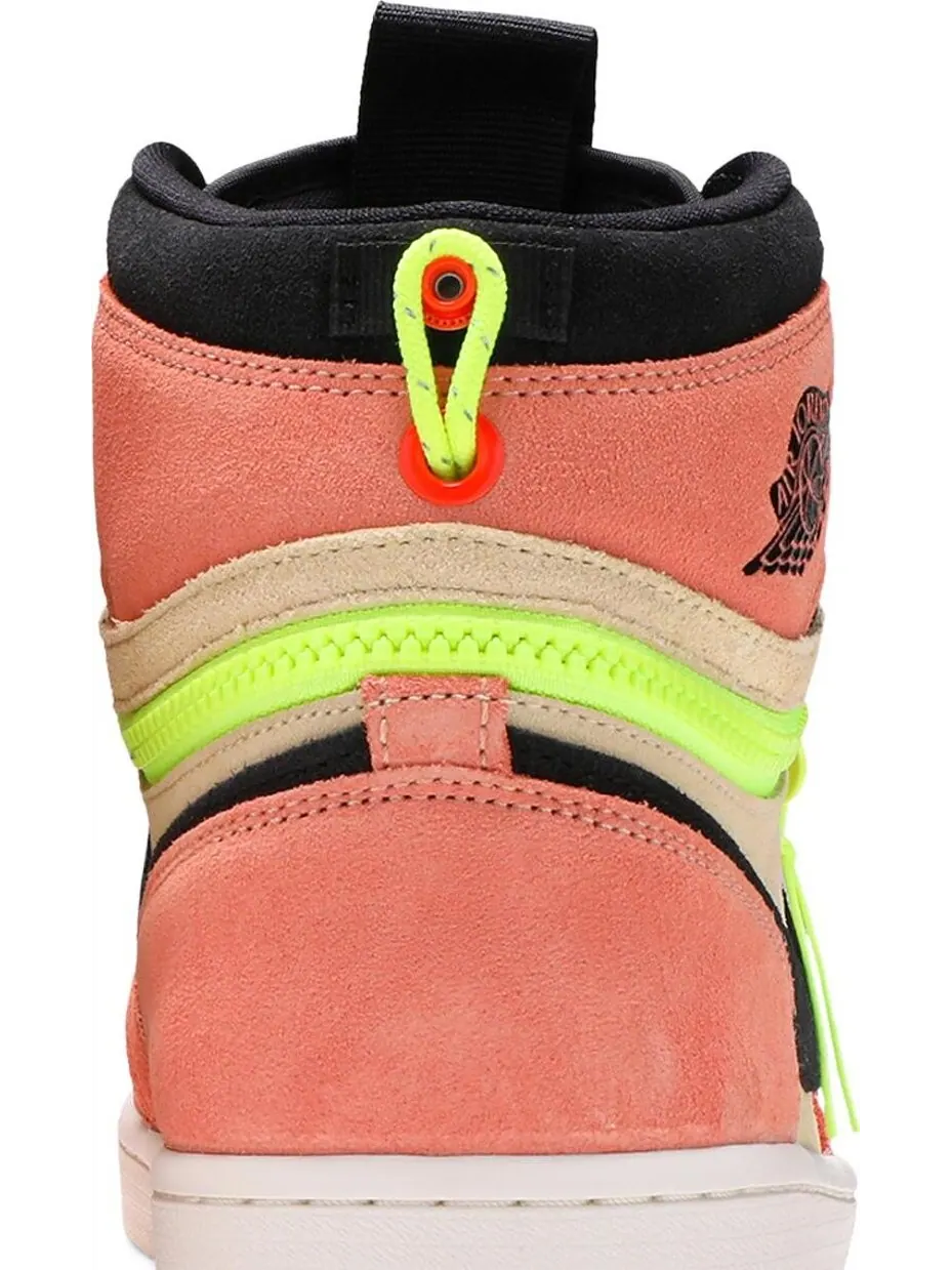 Кроссовки Air Jordan 1 High Switch Pink Volt — изображение 7 из 8, розовый