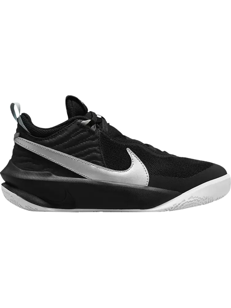 Кроссовки Nike Team Hustle D10 GS 'Black Metallic Silver' — изображение 1 из 1, черный