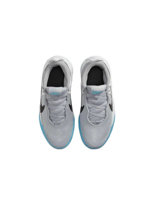 Кроссовки (GS) Nike Team Hustle D10 'Grey Blue Lightning' — изображение 4 из 4, белый/серый/синий/черный