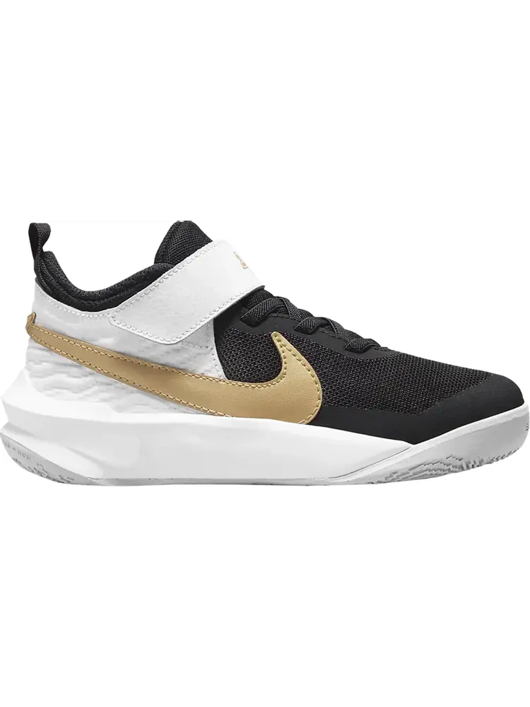 Кроссовки Nike Team Hustle D10 PS 'Black White Metallic Gold' — изображение 1 из 1, черный