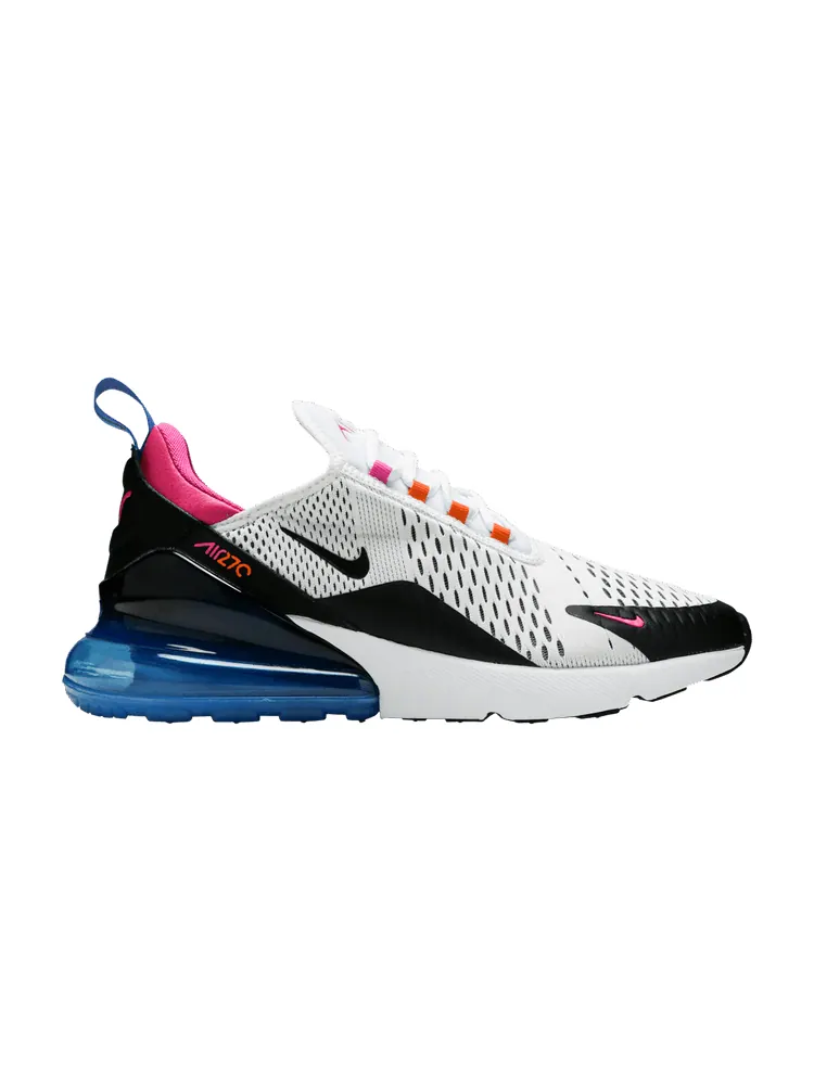 Кроссовки Nike Air Max 270 'White Multi' — изображение 1 из 9, белый/черный/оранжевый