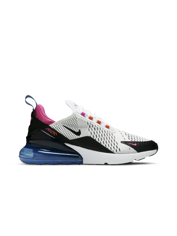 Кроссовки Nike Air Max 270 'White Multi' — изображение 2 из 9, белый/черный/оранжевый