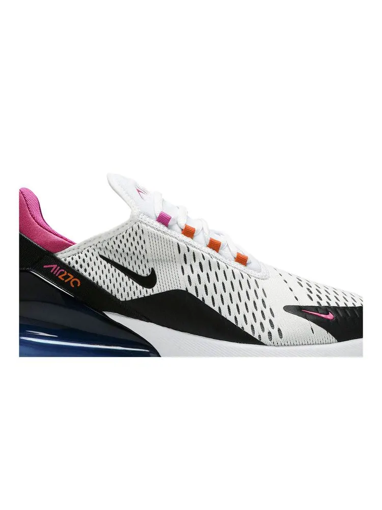 Кроссовки Nike Air Max 270 'White Multi' — изображение 3 из 9, белый/черный/оранжевый