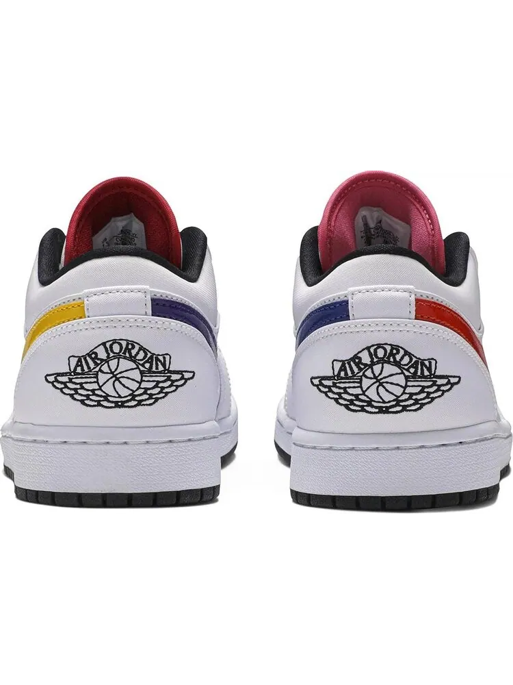 Кроссовки Air Jordan 1 Low Multi-Color Swoosh — изображение 6 из 8, белый