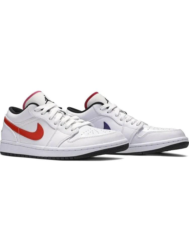 Кроссовки Air Jordan 1 Low Multi-Color Swoosh — изображение 8 из 8, белый