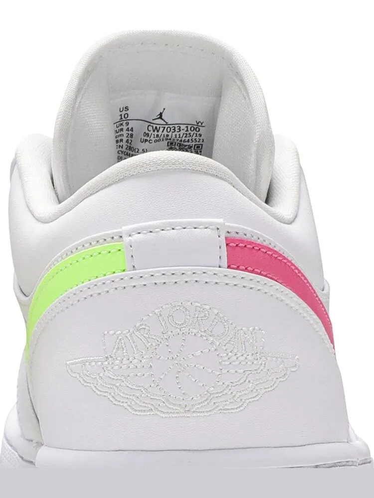 Кроссовки Air Jordan 1 Low White Multi-Color — изображение 7 из 8, белый